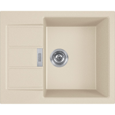 Мийка кухонна Franke Sirius 2 тектонайт, прямокут., з крилом, 620х500х200мм, чаша - 1, врізна, бежевий