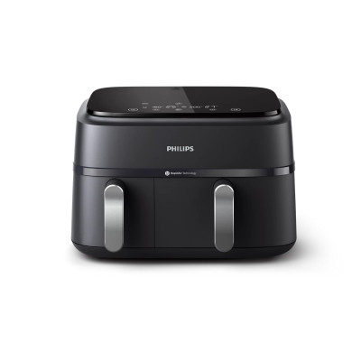Philips Мультипіч Ovi Dual 2750Вт, чаша-6+3л, сенсорне управл., 2 контейнера,8 авто. Програм, пластик, чорний