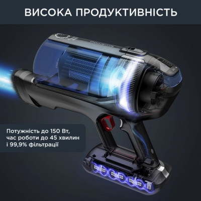 Пылесос Rowenta беспроводной X-Force Flex 12.60 Auto Aqua, 320Вт, контр пыль -0.1л, автон. работа до 45мин, вес-3кг, НЕРА, черно-синий (RH98C0WO) Пылесос Rowenta беспроводной X-Force Flex 12.60 Auto Aqua, 320Вт, контр пыль -0.1л, автон. работа до 45мин, вес-3кг, НЕРА, черно-синий (RH98C0WO)