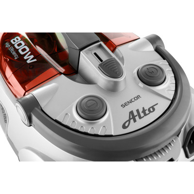 Sencor Пилосос контейнерний Alto, 800Вт, конт пил -1,5л, НЕРА, червоно-сірий Sencor Пилосос контейнерний Alto, 800Вт, конт пил -1,5л, НЕРА, червоно-сірий