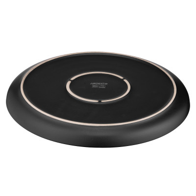 ARDESTO Тарілка обідня Bolzano, 26.6см, кераміка, чорно-коричневий