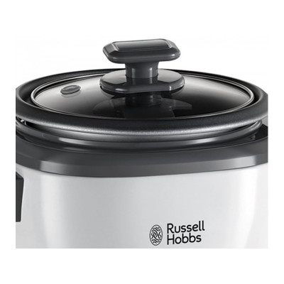 Рисоварка Russell Hobbs Medium, 300Вт, чаша-1.4л, электронное управление, съемная крышка, серо-черный