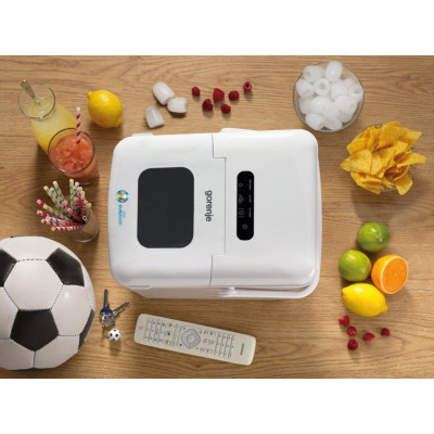 Льодогенератор побутовий Gorenje, 12кг/добу, 1.8л, дисплей, білий Льодогенератор побутовий Gorenje, 12кг/добу, 1.8л, дисплей, білий