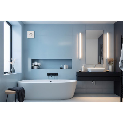 Витяжний вентилятор Ardesto 20 Вт, 120 м3/г, 2300 об./хв., 33 дБ, білий (BFC-120W)