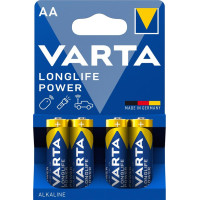 Батарейка Varta Longlife Power лужна AA блістер, 4 шт