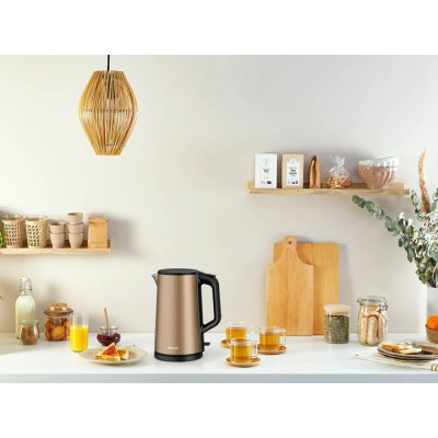 Tefal Електрочайник Double Layer SS 1.5л, з подвійними стінками, мідний
