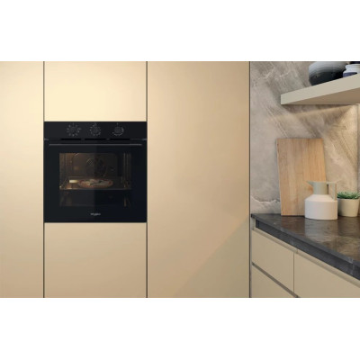 Духова шафа Whirlpool електрична, 71л, A, конвекція, чорний