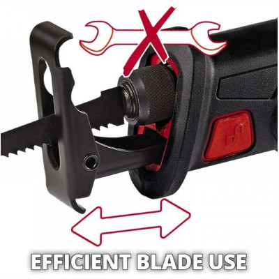 Пила шабельна акумуляторна Einhell TE-AP 18/22 Li Kit PXC 18В акб 1х2.5А·год пропил 100мм хід 22мм 2кг 2.5А·год