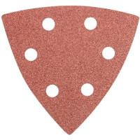 Шліфувальний папір трикутний GRAPHITE, тип DELTA 93x93мм, K100, на липучці, 5шт Шліфувальний папір трикутний GRAPHITE, тип DELTA 93x93мм, K100, на липучці, 5шт