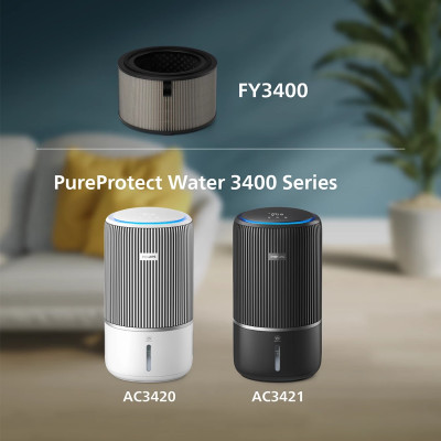 HEPA-фильтр Philips NanoProtect Серия PureProtect Water 3400 FY3400/30 HEPA-фильтр Philips NanoProtect Серия PureProtect Water 3400 FY3400/30