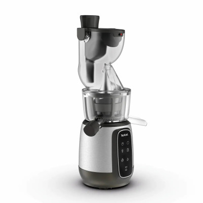 Соковитискач Tefal Ultra Juice шнековий 200Вт, чаша-6л, жмих-0.8л, пластик, сріблясто-чорний Соковитискач Tefal Ultra Juice шнековий 200Вт, чаша-6л, жмих-0.8л, пластик, сріблясто-чорний