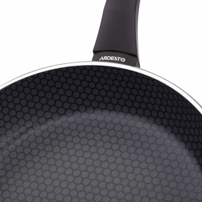 ARDESTO Сковорода глибока Gemini Salerno, 24см, алюміній, чорний ARDESTO Сковорода глибока Gemini Salerno, 24см, алюміній, чорний
