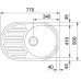 Мийка кухонна Franke Ronda, фраграніт, овал, з крилом, 770х500х200мм, чаша - 1, накладна, ROG 611, бежевий Мийка кухонна Franke Ronda, фраграніт, овал, з крилом, 770х500х200мм, чаша - 1, накладна, ROG 611, бежевий