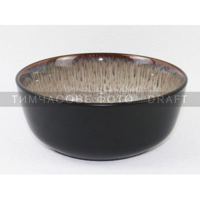 ARDESTO Салатник Bolzano, 720мл, кераміка, чорно-коричневий ARDESTO Салатник Bolzano, 720мл, кераміка, чорно-коричневий