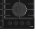 Варочная поверхность Gorenje газовая на стекле, 60см, чугун, черный GT642SYB