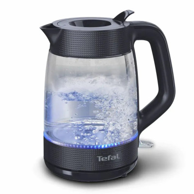 Електрочайник Tefal Morning Glass Kettle, 1.7л, скло, з підсвіткою, чорний Електрочайник Tefal Morning Glass Kettle, 1.7л, скло, з підсвіткою, чорний