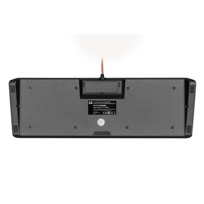 Клавіатура мембранна 2E GAMING KG355 87key, USB-A, EN/UA/RU, LED, чорний (2E-KG355UBK)