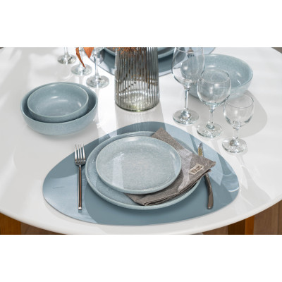 Тарелка суповая ARDESTO Loreto, 1150мл, 20см, фарфоровая, голубой