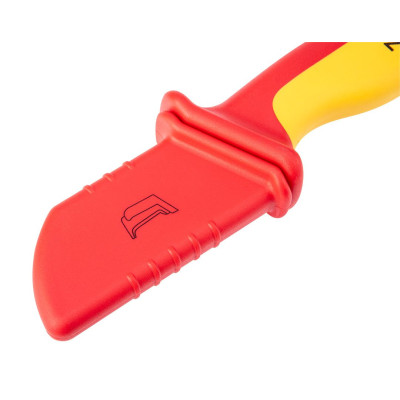 Ніж монтерський Neo Tools, діелектричний, для робіт під напругою 1000В, вигнуте лезо, 180мм Ніж монтерський Neo Tools, діелектричний, для робіт під напругою 1000В, вигнуте лезо, 180мм