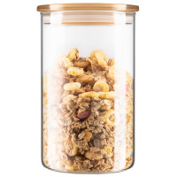 Банка для зберігання ARDESTO Fresh 1100мл, скло, пластик, прозорий Банка для зберігання ARDESTO Fresh 1100мл, скло, пластик, прозорий