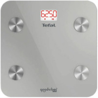 Ваги Tefal підлогові Goodvibes Life, 160кг, Bluetooth, AAAx3 в комплекті, скло, сірий
