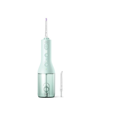 Іригатор Philips портативний Sonicare Cordless Power Flosser 3000, чохол, 2 насадки, м'ятний