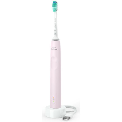 Щітка зубна електр. Philips, Sonicare 3100 series, 31т. колив/хв, насадок-1, рожевий Щітка зубна електр. Philips, Sonicare 3100 series, 31т. колив/хв, насадок-1, рожевий
