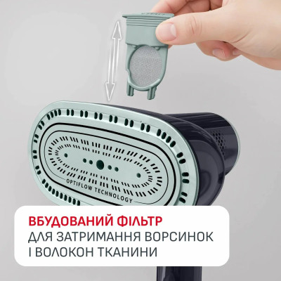 Отпариватель Tefal компактный AeroSteam S, 1420Вт, 150мл, постоянный пар - 20гр, черный Отпариватель Tefal компактный AeroSteam S, 1420Вт, 150мл, постоянный пар - 20гр, черный