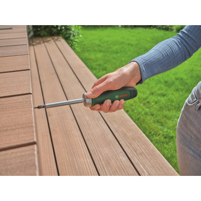 Викрутка Bosch з тріскачкою, 205мм, сталь CrV Викрутка Bosch з тріскачкою, 205мм, сталь CrV