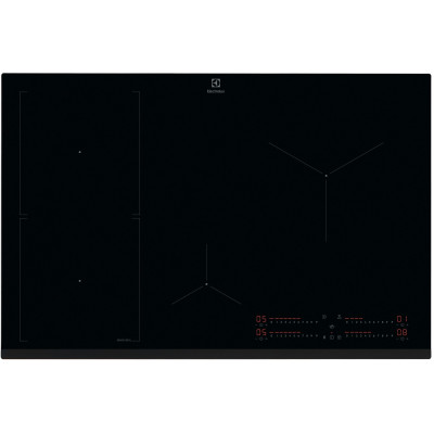 Electrolux Варильна поверхня індукційна, 80см, розширена зона, датчик кипіння, Hob2Hood, чорний Electrolux Варильна поверхня індукційна, 80см, розширена зона, датчик кипіння, Hob2Hood, чорний