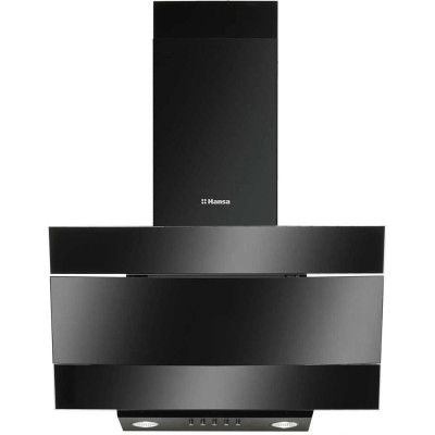 Витяжка Hansa похила, скло+метал, 60см, 280м.куб/год., чорний метал