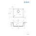 Мийка кухонна Deante Corda, граніт, квадрат, без крила, 550х460х204мм, чаша - 1, врізна, чорний Мийка кухонна Deante Corda, граніт, квадрат, без крила, 550х460х204мм, чаша - 1, врізна, чорний