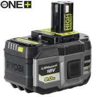 Акумулятор Ryobi ONE+ RB1880T High Energy Lithium+ 18В 8А·год 1.3кг Акумулятор Ryobi ONE+ RB1880T High Energy Lithium+ 18В 8А·год 1.3кг