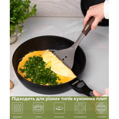 Сковорода глибока зі знімною ручкою ARDESTO Gemini Bari, 24см, алюміній, чорний