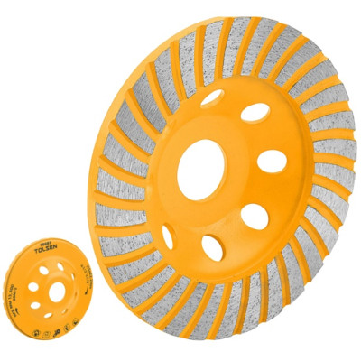 Диск шліфувальний Tolsen алмазний, по бетону каменю цеглі, 115x22.2мм
