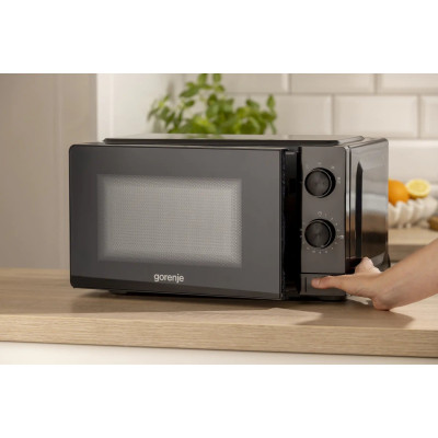 Мікрохвильова піч Gorenje, 20л, мех. керув., 700Вт, чорний Мікрохвильова піч Gorenje, 20л, мех. керув., 700Вт, чорний