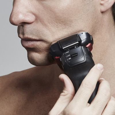 Бритва електр. Panasonic сіткова, 13000 об/хв,  бритв.головок-3, Li-Ion, сух.+волог., тример, сірий