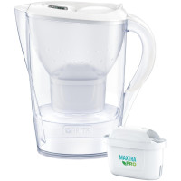 Фільтр-глечик Brita Marella Memo MXPro 2.4л (1.4л очищеної води) з фільтр-картриджем білий 3шт