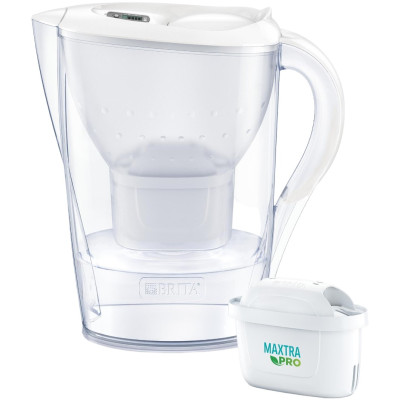 Фільтр-глечик Brita Marella Memo MXPro 2.4л (1.4л очищеної води) з фільтр-картриджем білий 3шт Фільтр-глечик Brita Marella Memo MXPro 2.4л (1.4л очищеної води) з фільтр-картриджем білий 3шт