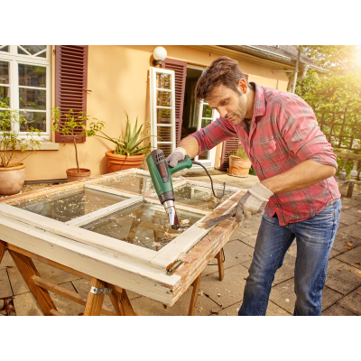 Фен будівельний Bosch UniversalHeat 600 1800Вт 50/300/600°C 200/350/500л/хв 0.53кг Фен будівельний Bosch UniversalHeat 600 1800Вт 50/300/600°C 200/350/500л/хв 0.53кг