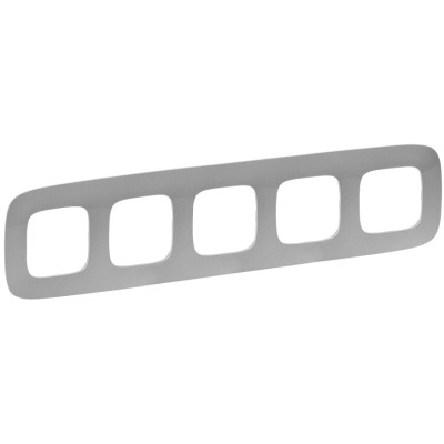 Рамка 5 постів Legrand Valena ALLURE, алюміній