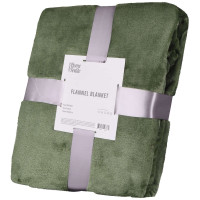 Плед ARDESTO Flannel, 160х200см, 100% поліестер, зелений