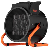 Теплова гармата електрична 2E Ceramic, 3кВт, 30м2, 280м3/год, керамічний нагрів. елемент (PTC), чорний, 2.85кг Теплова гармата електрична 2E Ceramic, 3кВт, 30м2, 280м3/год, керамічний нагрів. елемент (PTC), чорний, 2.85кг