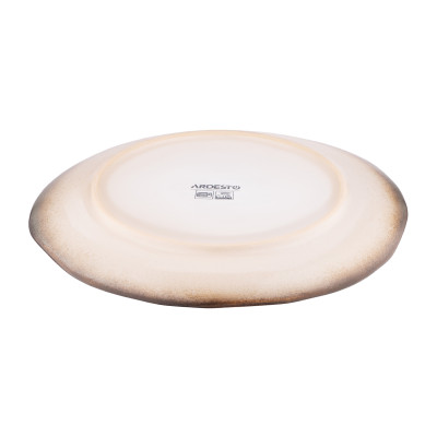 ARDESTO Тарілка десертна Umbria, 19см, кераміка, сірий світлий ARDESTO Тарілка десертна Umbria, 19см, кераміка, сірий світлий