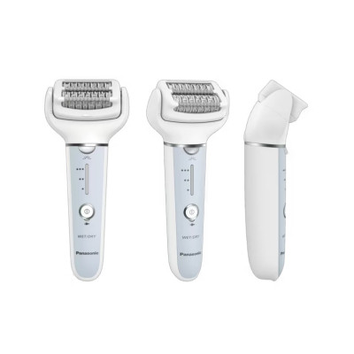 Епілятор Panasonic пінцетний, акумуляторний , пінцет.-60, волог.+сух., насадок-7, футляр , голубий-білий