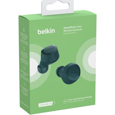 Belkin Навушники Soundform Bolt True Wireless Teal Belkin Навушники Soundform Bolt True Wireless Teal