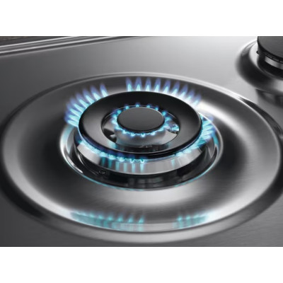 Варильна поверхня Electrolux газова, 60см, чавун, нерж Варильна поверхня Electrolux газова, 60см, чавун, нерж