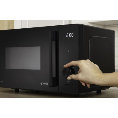 Мікрохвильова піч Gorenje, 23л, електр. керув., 800Вт, дисплей, 20 програм, інвертор, чорний Мікрохвильова піч Gorenje, 23л, електр. керув., 800Вт, дисплей, 20 програм, інвертор, чорний