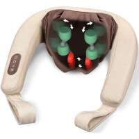 Масажер Beurer для шиї, від мережі, 2 режими, підігрів, бежевий