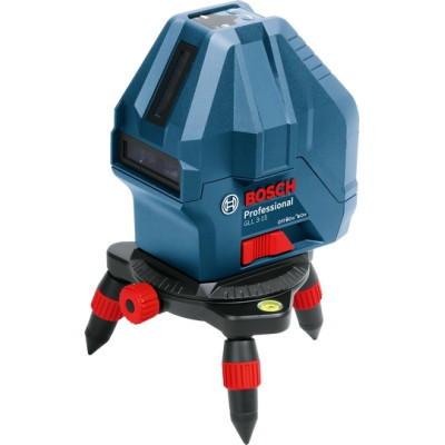 Нiвелiр лазерний Bosch Professional GLL 3-15X, до 15м, ±0.2мм/м, 3 проміня + 1 точка прямовису